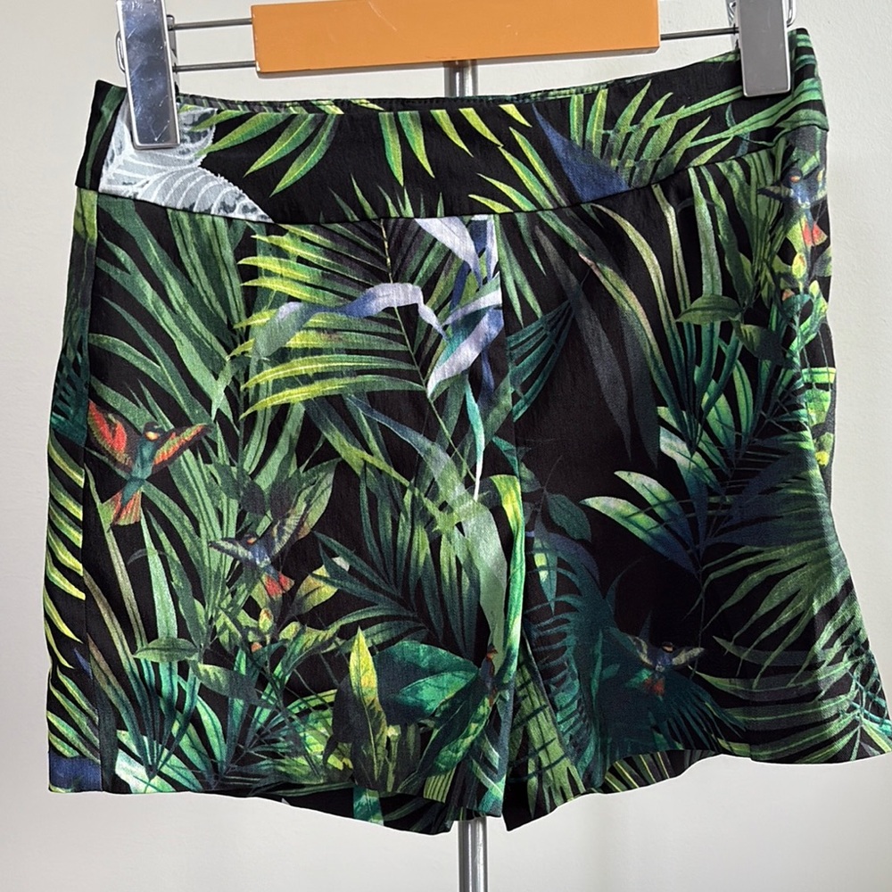 Tropical High Waist Women's Shorts